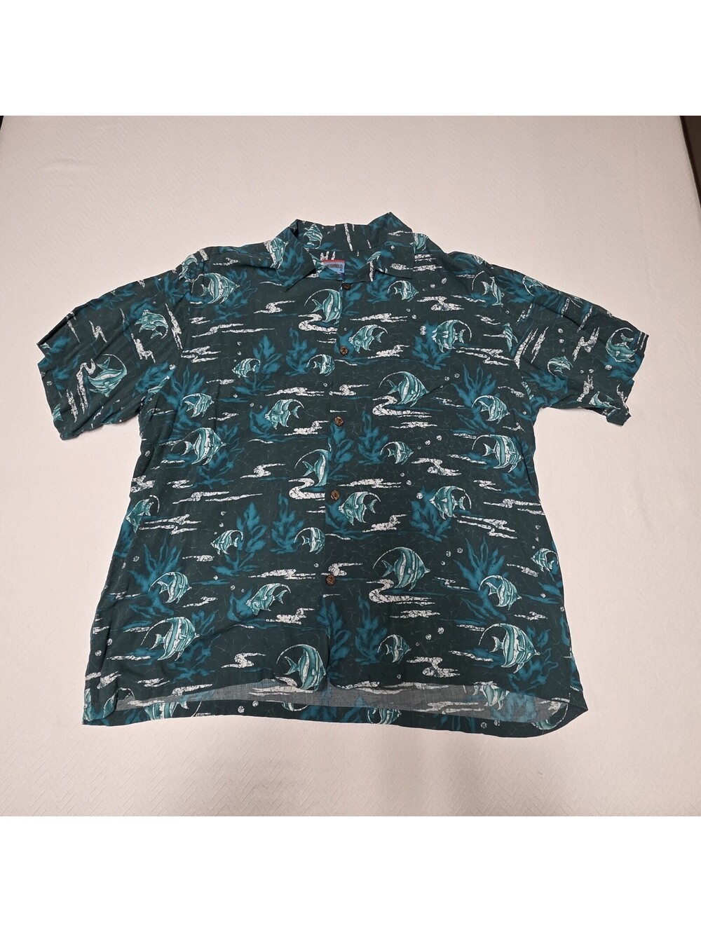 Joe Kealoha Shirt Mens XXLarge Multicolor Fish Hawaiian Short Sleeve Aloha